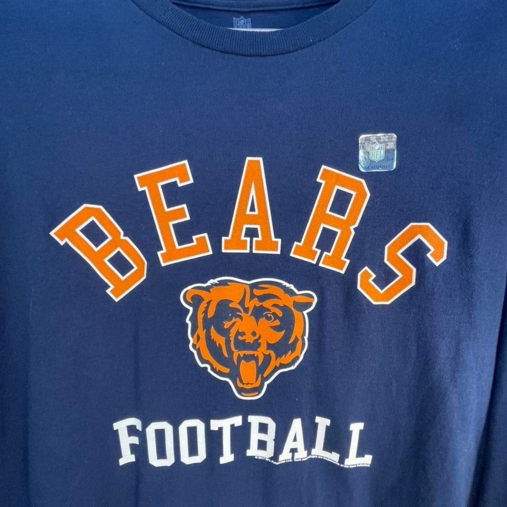 NFL Large Navy and orange Chicago Bears long sleeve logo t-shirt - Picture 2 of 4